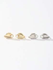 1 para uroczych kolczyków-sztyftów ze srebra próby 925 w kształcie choinki i Świętego Mikołaja dla kobiet