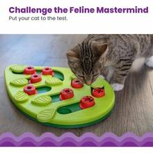 By Nina Ottosson Buggin Out Puzzle U2013 Interactive Treat Puzzle Feeder Cats, 16 Hidden Treat Compartments Slow Feeder, Durable Easy - Clean, 13 Inches, Green - Buggin Out - 查看 2