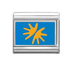 1件DIY照片模块化手链，饰有心形、眼睛、蝴蝶和花朵元素，适合作为派对礼物送给朋友/情侣，适用于圣诞节、新年、万圣节、情人节等场合，设计精美，不锈钢材质，本地制造，适合所有季节，可用于学校、派对、毕业典礼等场合。