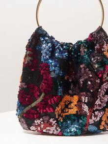 女士手提包、碎花包、亮片包、新娘派对包、舞会礼服包、舞会礼服配饰、婚礼用品、优雅女士手提包、女士圣诞礼物、情人节礼物（图案随机） - 彩色 - 查看 4