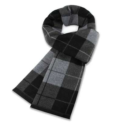 Bufanda de lujo para hombre, bufanda de lana cálida para invierno, bufandas de Cachemira, Pashmina larga informal a cuadros para hombre, chales para exteriores, regalo para hombre