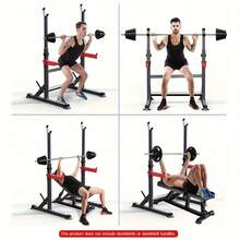 Adjustable Multi-Functional Bench Press Frame, Household Squat Rack, Indoor Aerobic Fitness Equipment, Adjustable-Width Men's Barbell Rack For Bench Press And Weightlifting Bed. Note: This Product Does Not Include Barbells, Barbell Plates, Or Dumbbell Benches. Customers Need To Purchase Them By Themselves. - màu đen - Xem 7