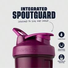 BlenderBottle Classic V2 Shaker Bottle Perfect For Protein Shakes And Pre Workout, 28-Ounce, Clear_Black - MàuJ - Xem 2