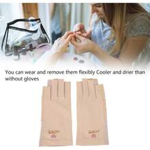 Women Full Finger Gloves - Gris - 查看 3