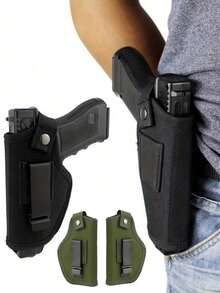 Gun Holster ,Universal Concealed Carry Holster & Replacement Parts, Pistol Holster With Low-Profile Belt Clip, Adjustable Retention, Breathable Padded Backing & Quick-Draw Access; Slim-Fit For Compact & Subcompact Handguns, Ideal Edc/Ccw, Range, Tactical, Security & Law-Enforcement Use - Multicolor - View 2