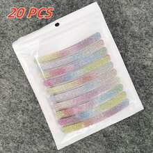 7-Color Laser Luminous Wheel Reflective Stickers (20pcs/Pack), Waterproof & Wear-Resistant 3D Reflective Warning Stickers, Suitable For Cars/Motorcycles/Bicycles, Outdoor Sports Safety Accessories - Multicolor - View 13