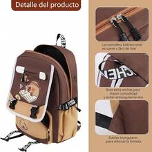 Mochila escolar multifuncional de estilo capibara para niños, linda y con gran capacidad - Estilo Ⅰ - Ver 7