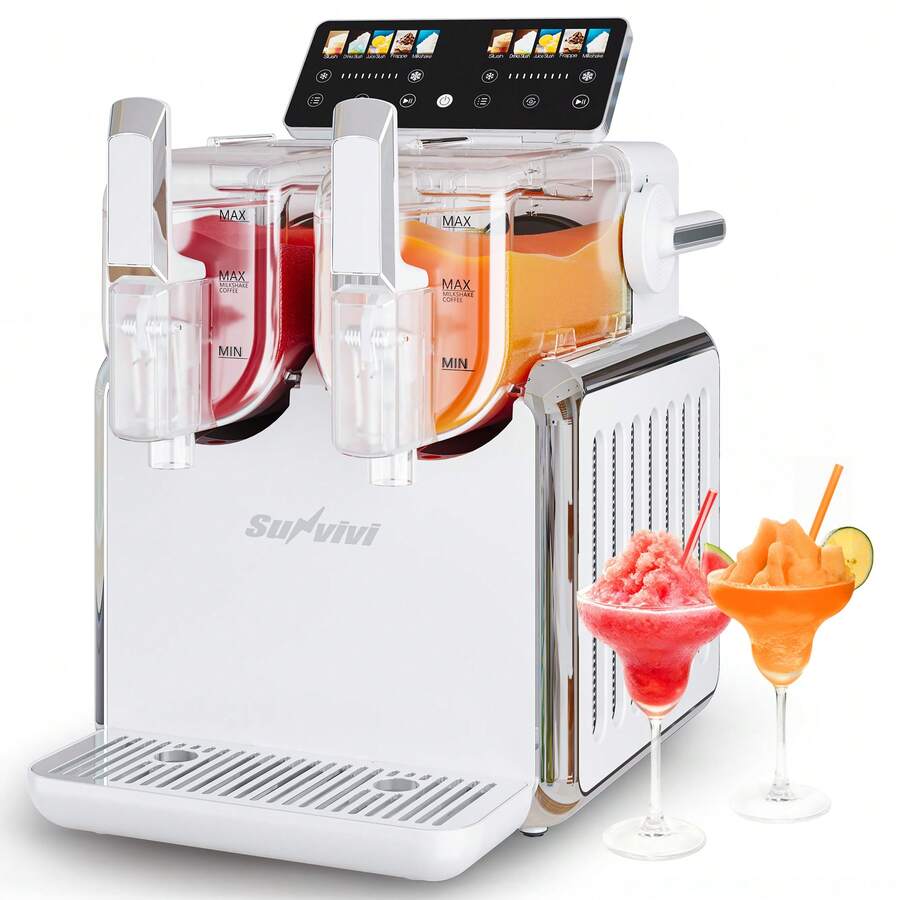 Dual-Tank Slushie Maker With Rapid Chill Technology & 5 Drink Settings - US A Type Plug(110-127V) - View 1