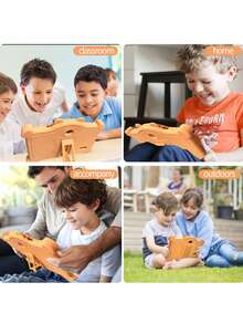 Tableta infantil de 7 pulgadas con tableta infantil IWAWA Android 10, máquina tutora inteligente de aprendizaje - Marrón - Ver 4