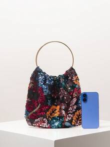 女士手提包、碎花包、亮片包、新娘派对包、舞会礼服包、舞会礼服配饰、婚礼用品、优雅女士手提包、女士圣诞礼物、情人节礼物（图案随机） - 彩色 - 查看 3