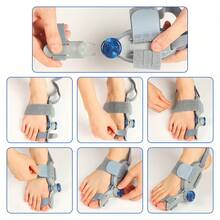 Big Toe Separator, Toe Spacer, Day & Night Separation, Foot Comfort & Support - Grey - View 10