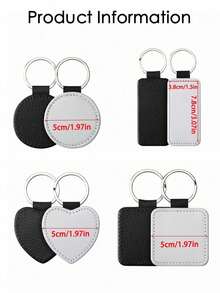 1/3/5/10个装定制双面照片打印钥匙扣，个性化照片/Logo吊坠，情人节礼物，送给父母、朋友的礼物，派对礼品，促销品，优雅包包挂饰，旅行收纳包 - 彩色 - 查看 7