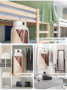 便携式电动干衣机，迷你紧凑型可折叠干衣机，带遥控器，附赠烘干袋，是旅行、房车、家庭、公寓的理想之选，也是假日旅行、圣诞节、情人节和各种节日的完美礼物。