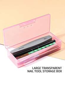 Desktop Organizer Boxes, Jewellery Box, Dust-Proof Travel Storage Boxes, Flip-Top Design For Easy Access And Organization, Makeup Brushes Storage Box, Toothbrush Organizer Box, Nail Tool Organizer - Multicolor - View 2