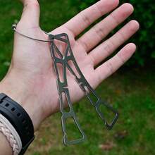 1PC Folding Portable Steamer Rack,No Need For Charging Steam Rack,Cooking Plug-In,Kitchenware,Kitchen Accessories,Household Kitchen Pot MATS,Steaming Racks,Pot Rack And Steaming Tray Support Frames,Camping Steaming And Boiling - Silver - View 3