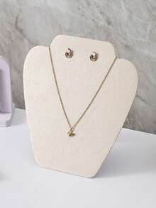 1pc Foldable Necklace & Bracelet Display Stand, Jewelry Organizer Holder For Necklaces, Bracelets, Earrings, Rings - Multicolor - View 5