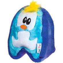 Outward Hound Durablez Minis Stuffing-Free Squeaky Plush Dog Toy For Puppies & Small Dogs - Interactive, Soft Yet Tough, No Mess, Jumbo Squeaker, Long-Lasting Play, Penguin - 藍企鵝 - 查看 7