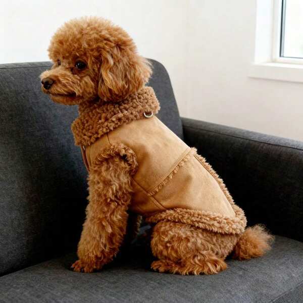 1 قطعة جاكيت كلاسيكية من الفليس الصلب للكلاب للخريف والشتاء، جاكيت دافئة للحيوانات الأليفة من الحجم الصغير والمتوسط