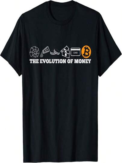 La evolución de las monedas bitcoin btc criptomoneda criptomoneda camiseta