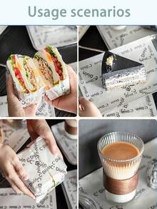 10/50/100 sztuk białych francuskich papierów do pieczenia, papier pochłaniający tłuszcz z smażonych potraw, specjalny papier do smażenia w kuchni, odtłuszczający papier do pakowania frytek z grilla i smażonego kurczaka, papier do pieczenia, odpowiedni do deserów, hamburgerów, ciast, odpowiedni na Święto Dziękczynienia i Boże Narodzenie