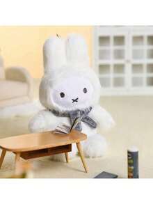 1.ª generación VIPO Miffy Pose sentada Caja ciega Charm, Accesorio de peluche de conejo con licencia oficial, 6 ediciones regulares + 1 edición oculta (Mayer), Colores de macarrón pastel (melocotón rosa/blanco leche/limón amarillo/azul estrella/lavanda/verde menta), Material de peluche suave, Incluye cordón para llavero, Decoración para bolso, teléfono, llaves, Regalo coleccionable para fans de Miffy, Adorno de dibujos animados de cruzada