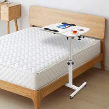 Mesa de ordenador con ruedas - Blanco - Ver 7