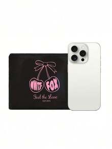 1/2pcs Ladies' Cherry Printed Handbag - Large Capacity Durable Linen Shoulder Backpack With Fixed Belt Design, Suitable For Shopping, Travel,Daily Use, Sturdy Structure,Durable Fabric, Printed, Machine Washable, Suitable For Work, School, Shopping, Birthdays, And Holiday Gifts, Women's Fashionable Handbag,Linen Tote Bag, Lightweight And Multifunctional, Suitable For Work, School Or Daily Use