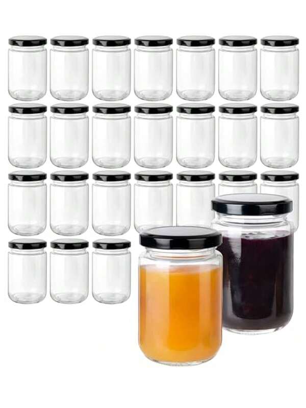 1pc/3pcs Glass Jars,Overnight Oats Containers With Lids,Kitchen Glass Canisters,Oat Container With Lid,Glass Storage Container Airtight Food Jars With Wood Lids,Glass Cup,Food Storage Containers,Seasoning Jars,Oat Cup,Yogurt Cup,Breakfast Cup,Grain Jar,Salad Cup, For Yogurt,Salad And Cereal