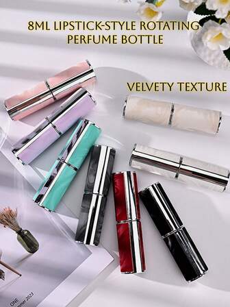 8ml Premium Velvet-Feel Perfume Atomizer - Refillable And Portable, Ideal For Travel And Daily Use, Great Gift For Family And Friends, Perfect Travel Accessory, Travel Essential, School Supplies, Holiday Camping, Holiday Must-Have, Mini Vacation Perfume, Men's Cologne, Beach Travel Essential, Summer School Accessory, Back To School