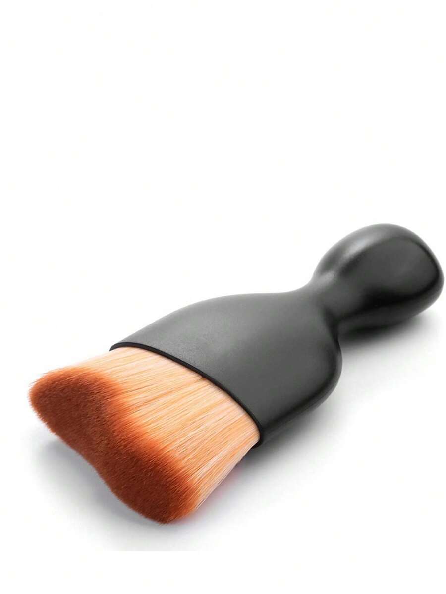 1pc Black Keyboard Cleaning Brush With Soft Bristles, For Cleaning Keyboard And Desktop Dust