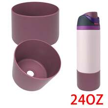 1个硅胶杯套 - 防滑保护水瓶套，适用于14/16盎司、24盎司、32盎司、40盎司水瓶，是节日派对、礼品和家居装饰的理想之选 - 杯子配件 - 彩色 - 查看 31