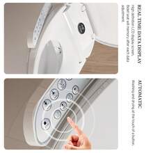 Bidet Toilet Seat, Electric Toilet Seat Bidet, Unlimited Warm Water, Vortex Wash, Electronic Heated, Warm Air Dryer, Rear And Feminine Wash, LED Light, Toilet Seat Bidet - US B Type Plug(110-127V) - View 6