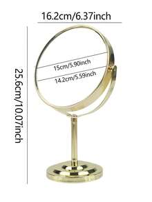 1/2个化妆镜，桌面简约大号公主镜，双面放大镜，适用于宿舍/梳妆台，化妆，价格实惠，房间装饰，梳妆台，旅行，卧室，化妆配件，镜子，化妆镜，价格实惠，圣诞礼物，化妆品，化妆工具，便宜货，礼物，女士礼物，圣诞礼物，赠品，旅行，便宜货，旅行必备 - 銀色 - 查看 20