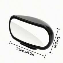 360 ° Rotating Wide-Angle Rearview Mirror, High-Definition Blind Spot Mirror Suitable For All Vehicles - Elliptical Design, Flat Lens, Left Side Installation - A - View 6