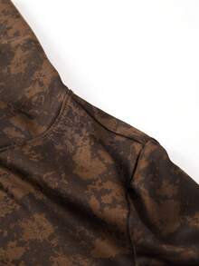 Bộ 2 áo nỉ có mũ trùm đầu nhuộm loang nhẹ và quần jogger có dây rút cho nam, họa tiết in đại bàng, áo nỉ có mũ trùm đầu có dây rút và túi, quần có dây rút ở eo, thích hợp cho trang phục dạo phố mùa xuân, mùa thu, mùa đông, chạy bộ, đi làm, du lịch, hoạt động ngoài trời, quà tặng lý tưởng cho chồng hoặc bạn trai - Nhiều màu - Xem 3