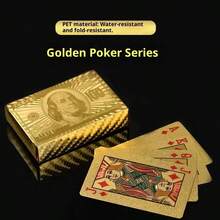 1 عبوة أوراق لعب مرنة ومقاومة للماء مع علبة، تصميم رائع مناسب للحفلات والألعاب والهدايا والاحتفالات، بطاقات سوداء