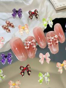 50 قطعة زخرفات DIY جميلة بشكل فراشة مطبوعة، أحجار راين 3D مربعة مناسبة للملابس وديكور المنزل وأغطية الهواتف والأعمال اليدوية والهدايا - متعدد الألوان - مشاهدة 3