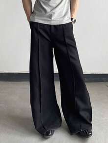 Unisex High Waist Wide Leg Loose Casual Pants