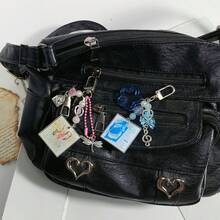 1pc "Wave To Sky" Beaded Custom Photo Keychain | Handmade | Summer Wave | Matching Pendant | Custom Photo Keychain - Multicolor - View 9