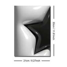 1/3 件无框黑星 8 球墙壁艺术海报帆布印刷极简主义酷炫城市街头艺术时髦画作适用于宿舍、客厅、卧室、现代家居装饰、男士礼物 - 彩色 - 查看 16