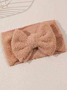 3pcs/Set Autumn/Winter New Plush Velvet Baby Headbands, Cute Bow Infant Headwraps, Solid Color Fashionable Baby Hair Accessories