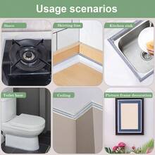 Self-Adhesive Decorative Tape, Mold-Proof Waterproof Sealing Tape, Moisture-Proof Kitchen & Bathroom Sink Edge Sealing Tape, Sink Gap Filler Tape, Bathroom Waterproof Tape Kitchen Items Kitchen Accessories Kitchen Tools