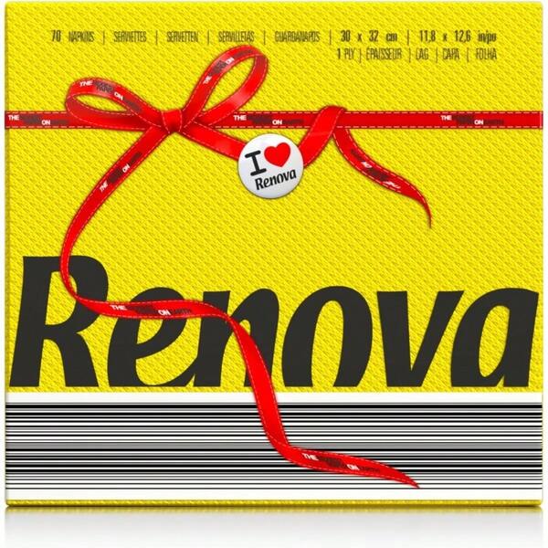 Yellow Paper Napkins - 70 Napkins 30 x 32 cm