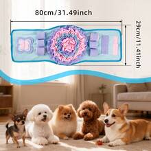 KM-P Floral Long Snuffle Mat For Dogs & Hamsters, Nose Work Training & Slow Feeding Toy - Multicolor - View 3