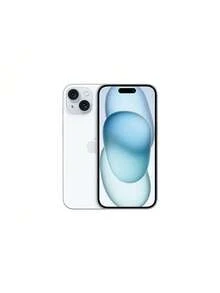 Apple آيفون 15 سعة 128 جيجابايت، شريحة A16 Bionic، أداء قوي، شريحة مزدوجة 5G، اتصال عالي السرعة، منفذ USB-C للشحن المريح، وتأثيرات إضاءة بورتريه للتصوير الذكي (النسخة الصينية، بدون شريحة esim) - الأزرق - مشاهدة 1