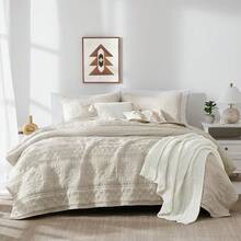 Blue Quilt King Size Bedding Sets With 2 Pillow Shams, Lightweight Soft Bedspread Coverlet, Quilted Blanket Thin Comforter Bed Cover All Season, 3 Pieces, 104x90 Inches, All - Season Bedding - 波西米亞小麥 - 查看 12