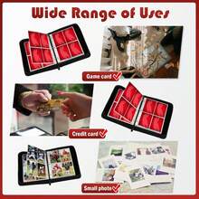 High Quality 4-Pocket Zipper Card Binder, 400-Card Transaction Card Binder, Portable PU Card Collecting Binder, Collection Card Album Folder, Suitable For Cards, MTG, TCG, Sports Cards, Gaming Cards - Multicolor - View 3