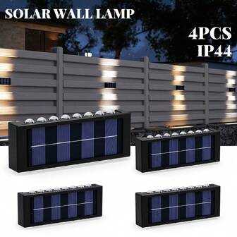 4-Piece 16LED Solar Lamp For High-Brightness Lighting, Easy Installation, Suitable For Courtyards, Corridors And Lawns