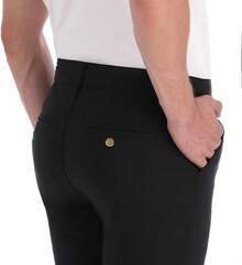 Pantalón Chino para Golf de Hombre, Moderno Elástico y Versátil, Corte Slim Stretch con Bolsillos Laterales y Traseros. - lacre - Ver 11