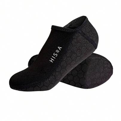 HISEA Un par de calcetines de buceo gruesos adecuados tanto para hombres como para mujeres; calcetines cortos de natación para otoño e invierno; calcetines para surf y snorkel; calcetines de playa con suela suave para la